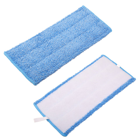 Flammi 4 Pack Microfiber Mop Pads for Swiffer Wet Jet & All 10-12 Inch Hook & Loop Systems Mop, Wet Dry Cleaning Pads for All Hard-Floor, Reusable & Washable Wet Jet Refills