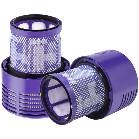3 Vacuum Filter Compatible with Dyson V10 Cyclone series, V10 Absolute, V10 Animal, V10 Total Clean, SV12