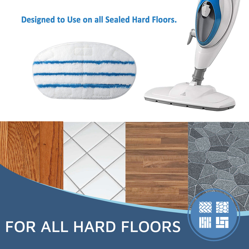 Flammi Microfiber Replacement Mop Pad for PurSteam ThermaPro 10in1 S