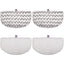 Flammi 4 Pack Steam Mop Pads Replacement for Bissell Powerfresh Steam Mop 1940 1440 1544 Series, Model 19402 19404 19408 1940A 1940Q 1940T 1940W