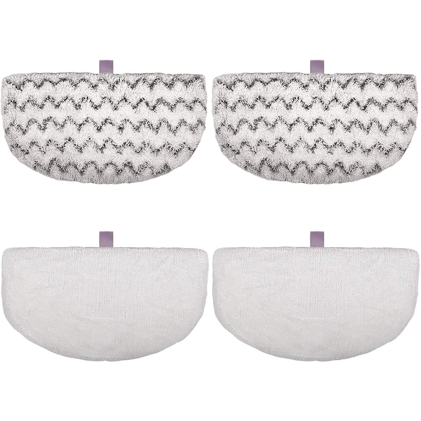 Flammi 4 Pack Steam Mop Pads Replacement for Bissell Powerfresh Steam Mop 1940 1440 1544 Series, Model 19402 19404 19408 1940A 1940Q 1940T 1940W