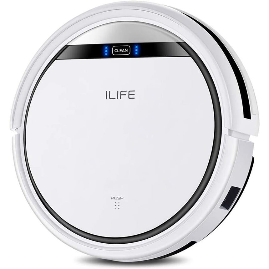 ILIFE V3s Pro Robot Vacuum Cleaner, Tangle-free Suction , Slim, Automatic Self-Charging Robotic Vacuum Cleaner, Daily Schedule Cleaning, Ideal For Pet Hair，Hard Floor and Low Pile Carpet