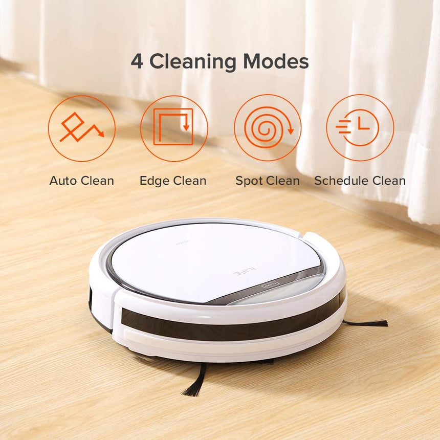 ILIFE V3s Pro Robot Vacuum Cleaner, Tangle-free Suction , Slim, Automatic Self-Charging Robotic Vacuum Cleaner, Daily Schedule Cleaning, Ideal For Pet Hair，Hard Floor and Low Pile Carpet