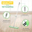 Flammi Microfiber Mop Floor Cleaning System - Washable Pads Perfect Cleaner for Hardwood, Laminate & Tile