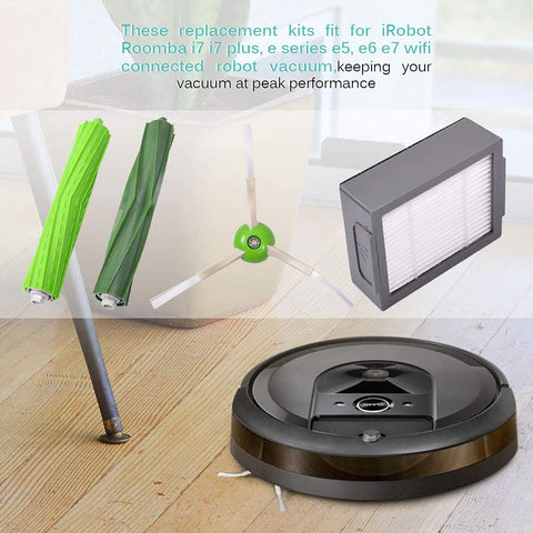 Flammi Replacement Parts for iRobot Roomba i7 E5 E6 E7 i7 Plus Vacuum Cleaner Accessories