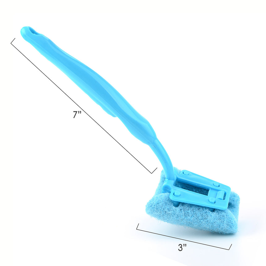 Flammi Dish Brush Scrubber with Handle for Pan Pot Cookware(3 Packs)