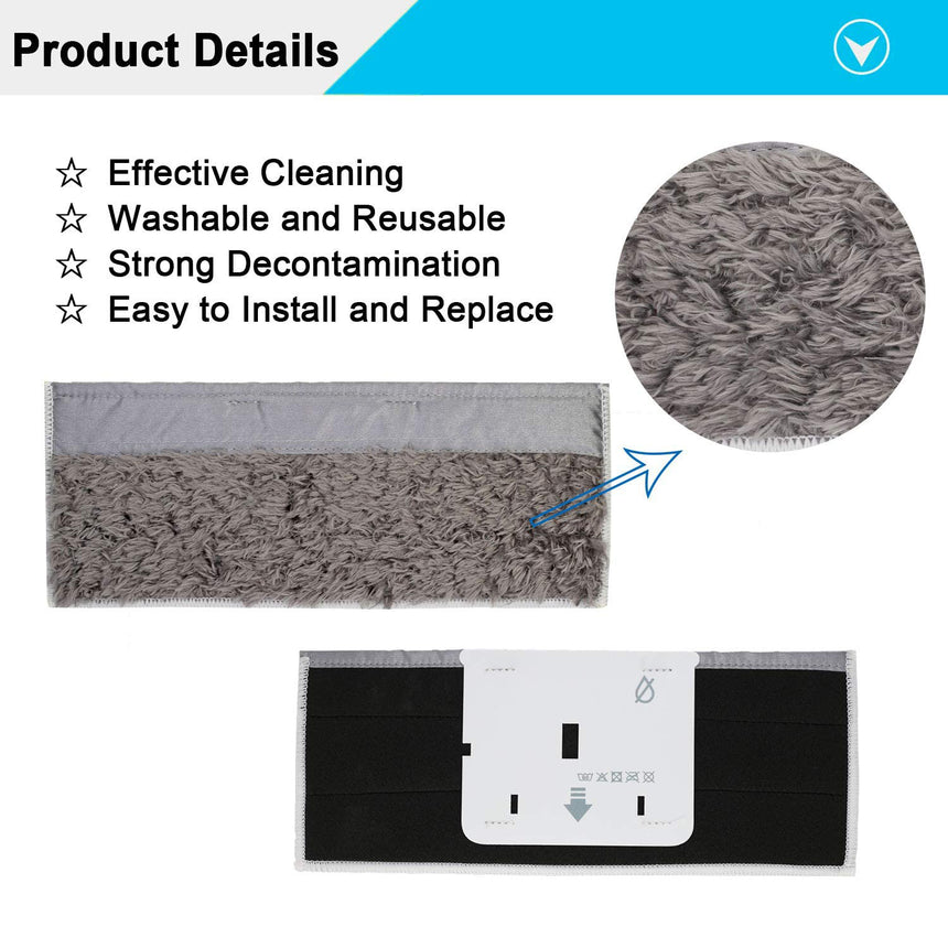 Flammi 6 Pack Washable and Reusable Mopping Pads for iRobot Braava Jet M6