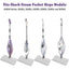 Flammi 2 Pack Steam Mop Pads Replacement for Flammi Steam Pocket Mop with Scrubbing Cleaning