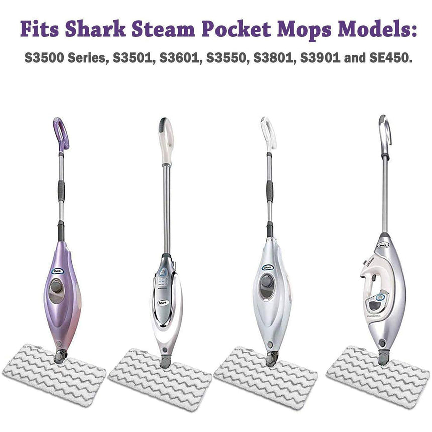 Flammi 2 Pack Steam Mop Pads Replacement for Flammi Steam Pocket Mop with Scrubbing Cleaning