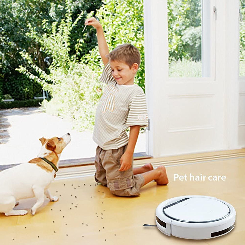 ILIFE V3s Pro Robot Vacuum Cleaner, Tangle-free Suction , Slim, Automatic Self-Charging Robotic Vacuum Cleaner, Daily Schedule Cleaning, Ideal For Pet Hair，Hard Floor and Low Pile Carpet