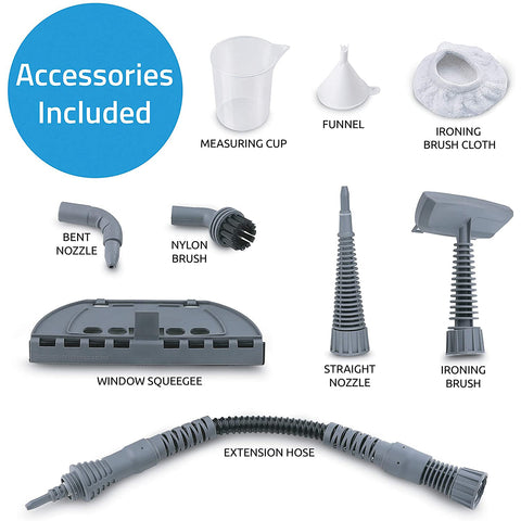 PurSteam World's Best Steamers Chemical-Free Cleaning PurSteam Handheld Pressurized Steam Cleaner with 9-Piece Accessory