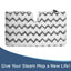 Flammi 2 Pack Steam Mop Pads Replacement for Flammi Steam Pocket Mop with Scrubbing Cleaning