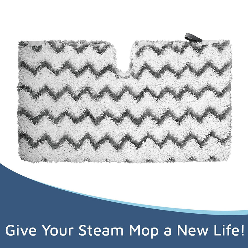 Flammi 2 Pack Steam Mop Pads Replacement for Flammi Steam Pocket Mop with Scrubbing Cleaning